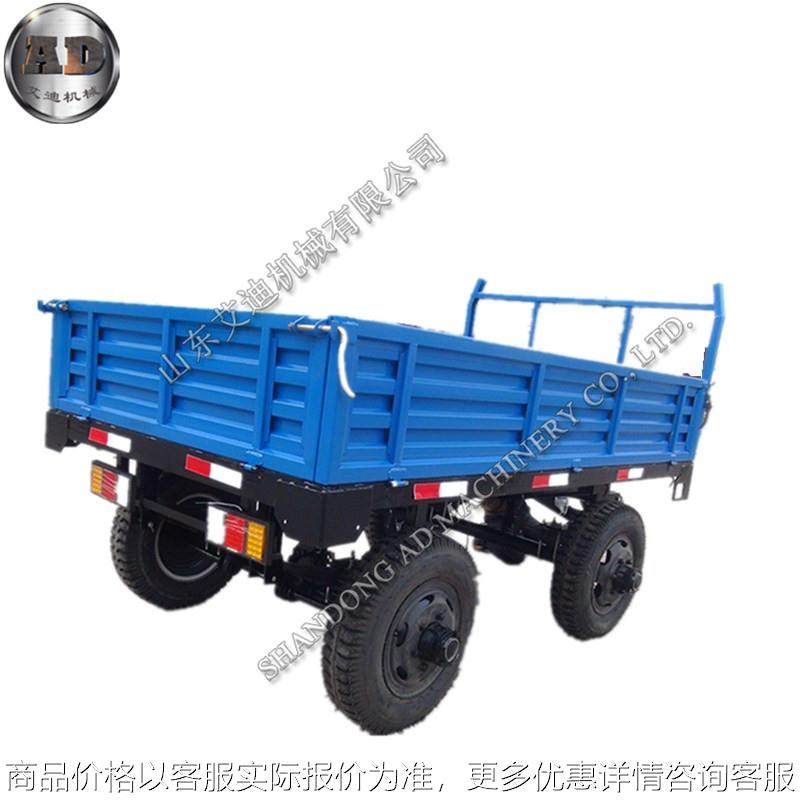 农用拖车 托盘机牵引拖车双轴拖斗挂车农业场上运输车辆