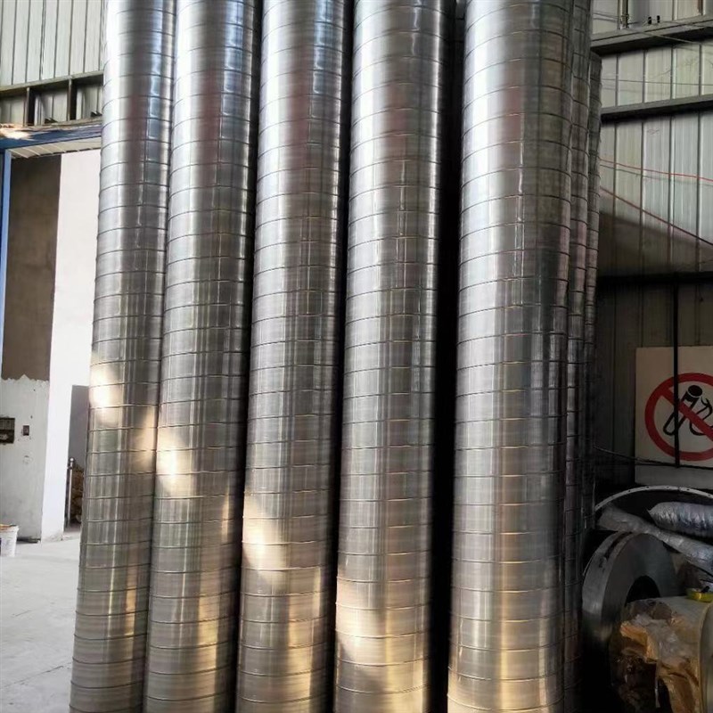 镀锌螺旋风管白铁皮排烟环保通风管道304不锈钢焊接消防排气风管