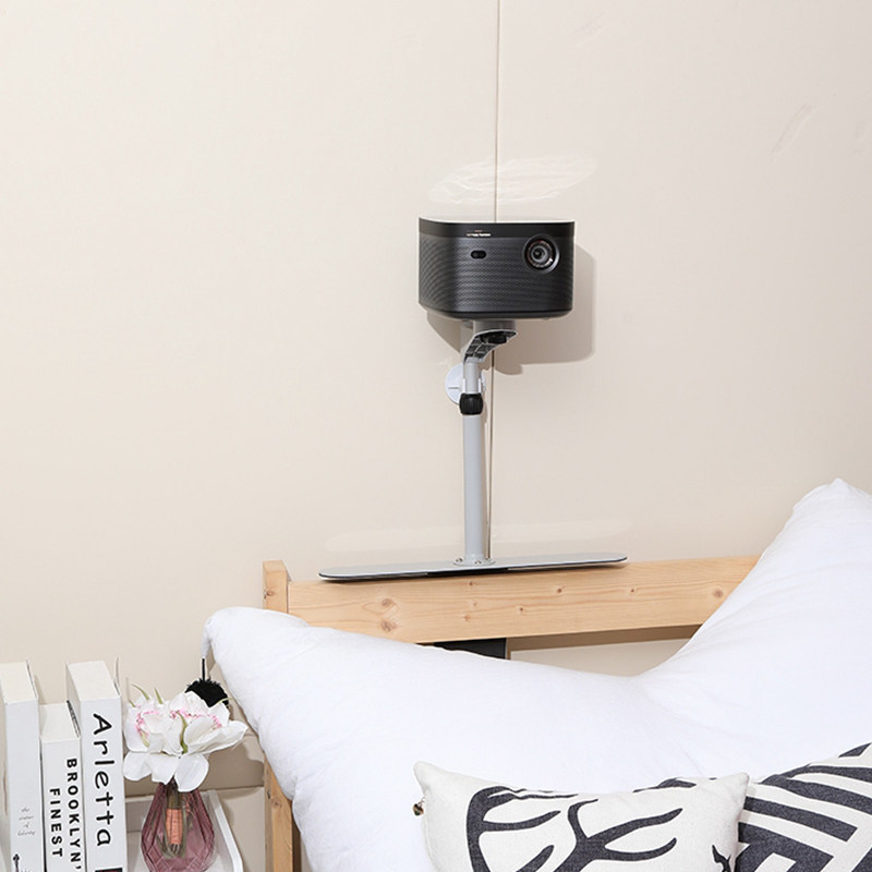 长颈侠投影仪床头支架免打孔可伸缩极米Z6X坚果云台通用架壁挂极