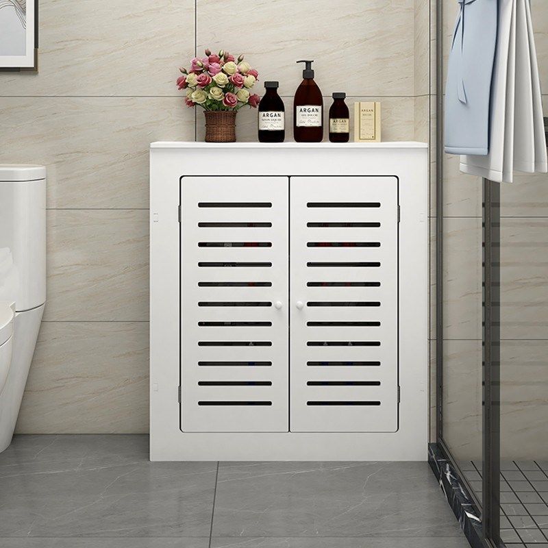 定地暖分水器遮挡罩暖气片遮丑柜卫生间防水地热阀门遮挡板遮丑箱