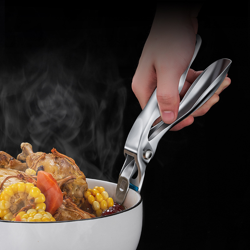 304不锈钢防烫夹家用碗碟夹多功能厨房提盘夹取碗夹砂锅蒸菜夹子