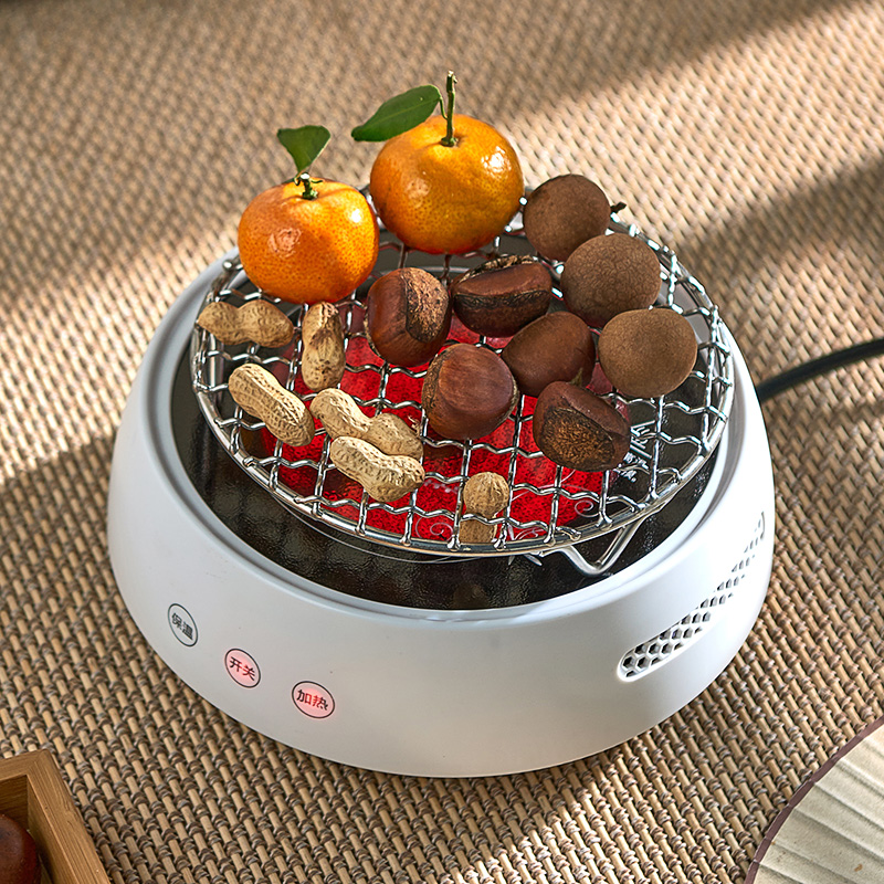 围炉煮茶烤网烤橘子茶炉烤肉网架电陶炉网烤枣烤地瓜加粗不锈钢