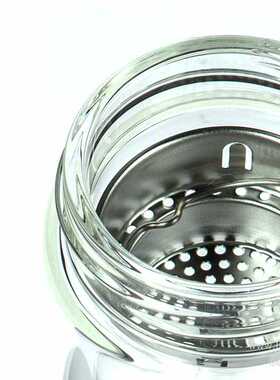 办公新款黑色1个装玻璃直杯280l 透明防烫手泡茶水杯商务车载杯