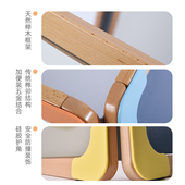 书美客 家用黑白板可擦涂鸦多功能小孩画板家用 儿童榉木立体画房