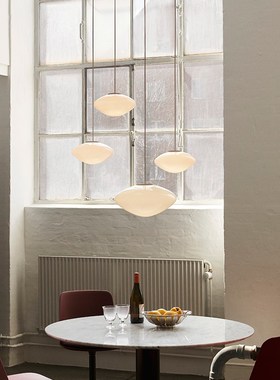 23年新品 丹麦Mist AP15系列餐厅吊灯卧室床头书房蛋白石玻璃吊灯