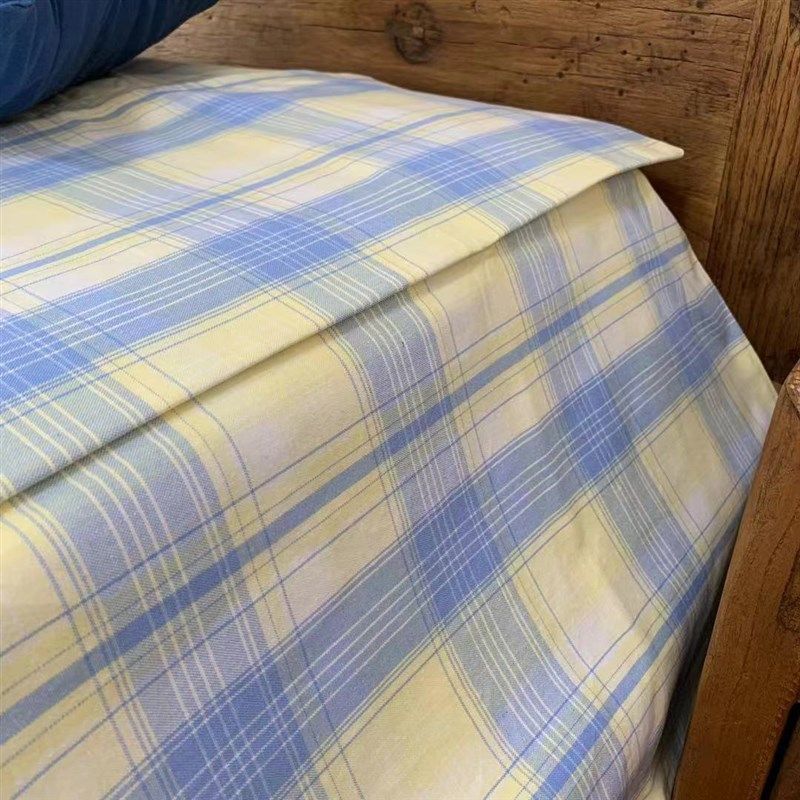 刘大姐家 出口订单!经纬纯棉粗布不易皱床单 夏季裸睡睡单1.5m床