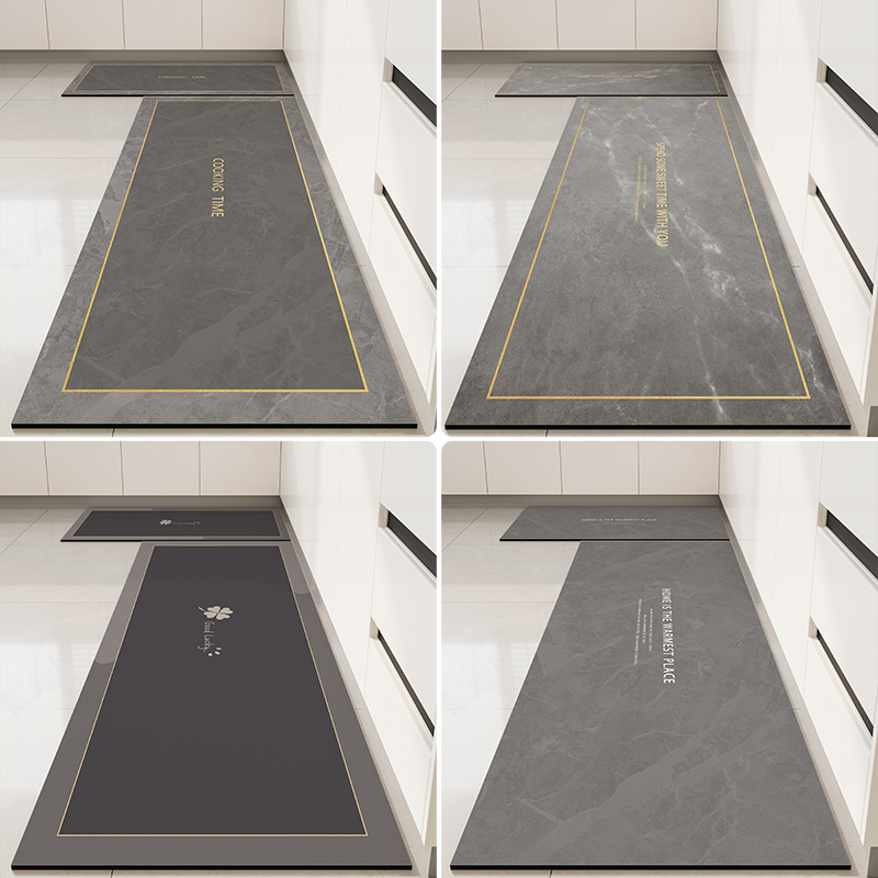 厨房专用地垫长条吸水免清洗防脏防滑地毯防水防油门口垫子可定制