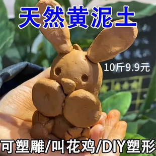 教学泥雕塑泥叫花鸡黄泥土粘土耐高温纯天然泥土幼儿园儿童玩泥巴