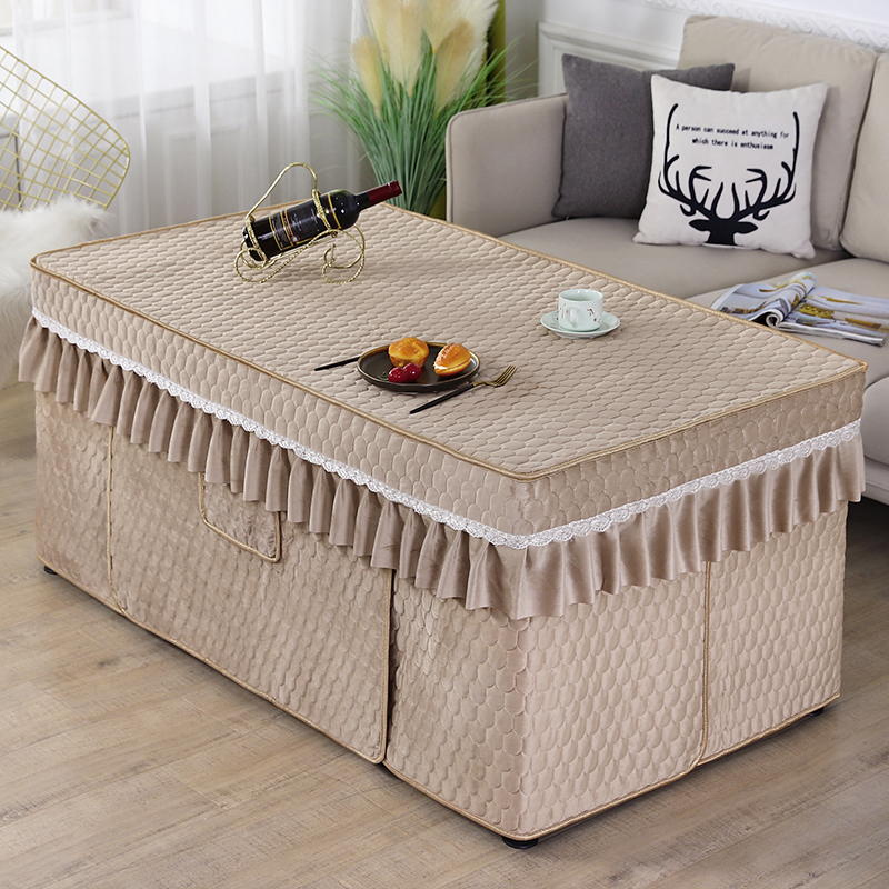 烤火罩电炉罩加厚取暖桌罩长方形烤火桌子罩茶几桌布冬季烤火被