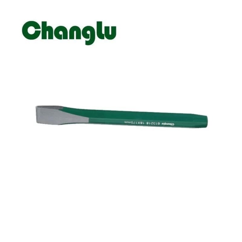 长鹿八角钢扁凿15*1mm钢扁凿凿铁石工凿凿石头水泥货号CL6132