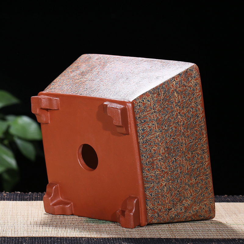 宜兴紫砂花盆多肉菖蒲兰花榕树松柏块根盆景花盆桌面花卉绿植花盆