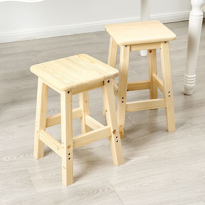 越茂实木圆凳家用现代简约小木头矮板凳可叠放木懒人餐凳
