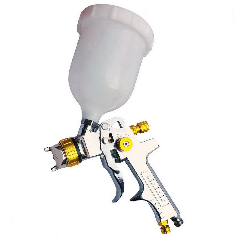 低压高流量喷枪W960喷漆枪壶600cc喷涂枪汽车底漆面漆1.7mm大口径