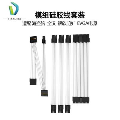 全汉MS450 MS600 海盗船SF 银欣SX EVGA 定制SFX电源矽胶全模组线