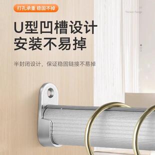 衣柜挂衣杆衣架固定五金配件挂杆衣杆托衣橱内挂钩法兰座衣柜衣托