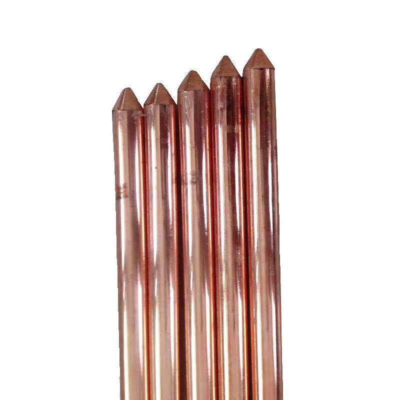 铜包钢接地棒 镀铜接地极 镀铜钢棒铜覆钢棒 镀铜防雷接地针