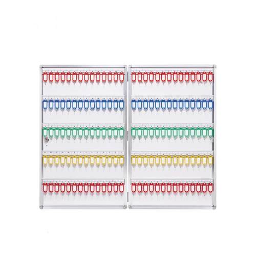 钥匙箱48位挂壁式房产中介物业锁匙管理箱96位钥匙盒铝合金钥匙柜