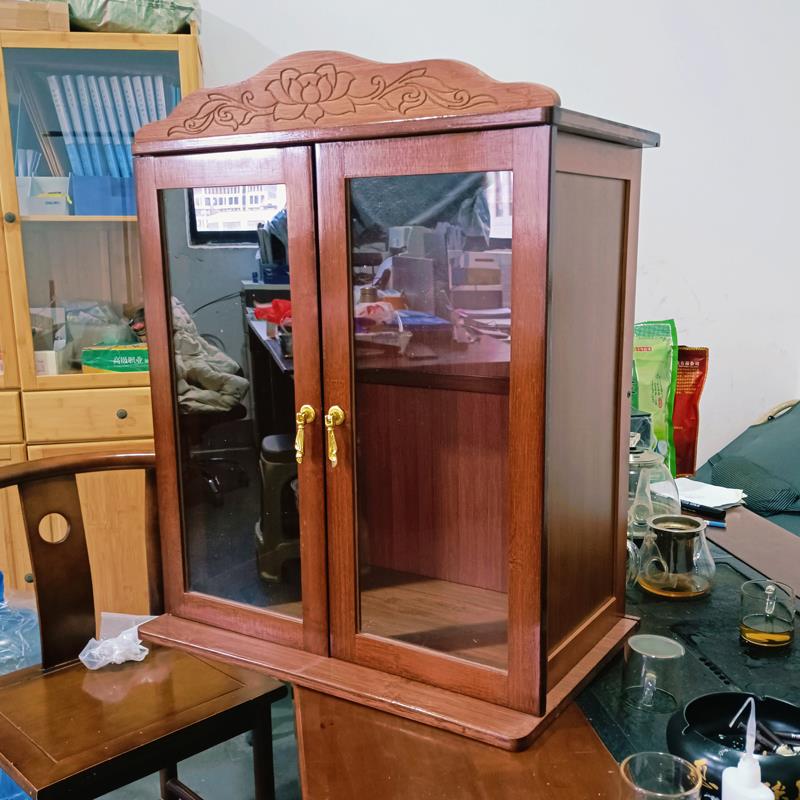 带门佛龛佛像供台家用经济型观音财神爷供奉桌香案台壁挂式神龛柜