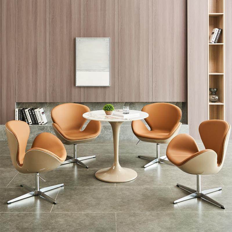 简约接待桌椅组合谈判洽谈桌商务用店面会客桌椅办公室休闲小圆桌