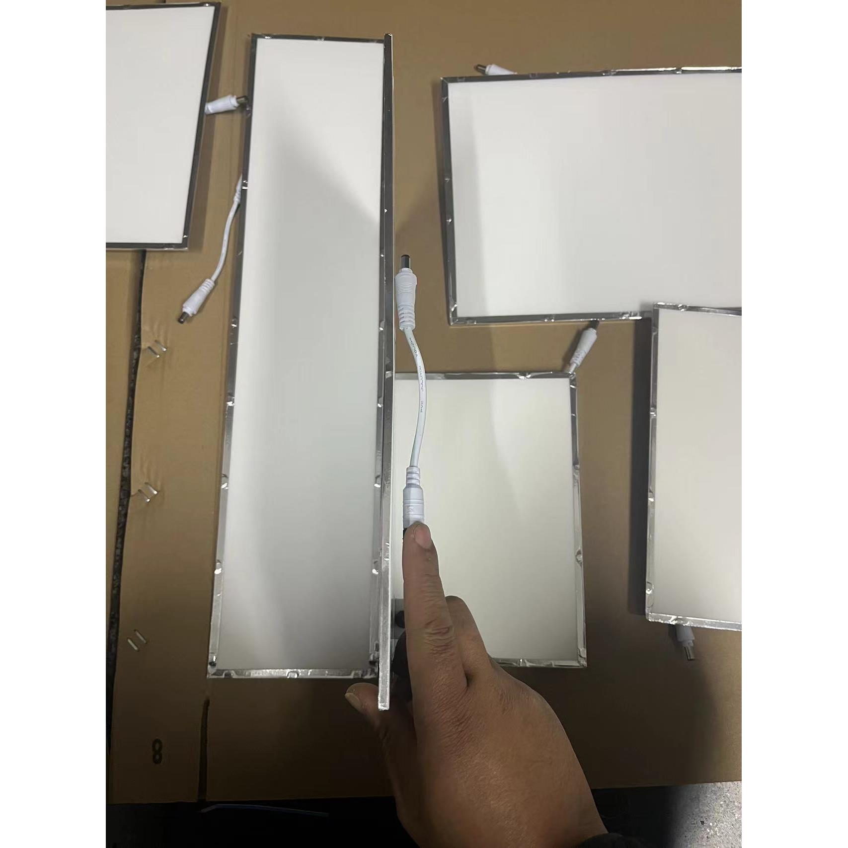 风暖浴霸面板面罩灯芯通用配件LED灯板白色插头公头带锁定制尺寸