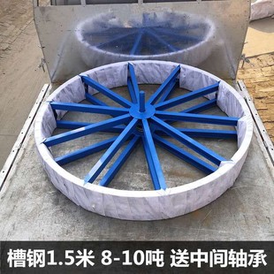 放线盘圆盘光缆钢绞线钢丝绳放线架电缆槽钢卧式加重放线盘