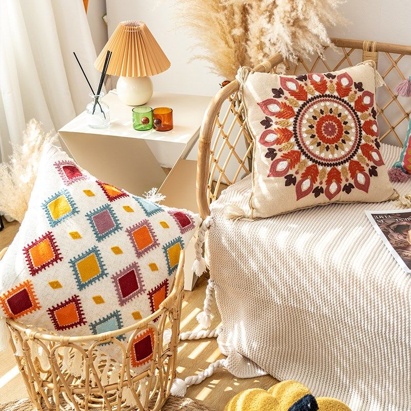 摩洛哥民宿民族风刺绣抱枕酒店客厅沙发靠垫腰枕床头装饰靠枕,居家布艺,靠垫/抱枕,淘宝优惠券,粉丝福利购,淘宝优惠卷