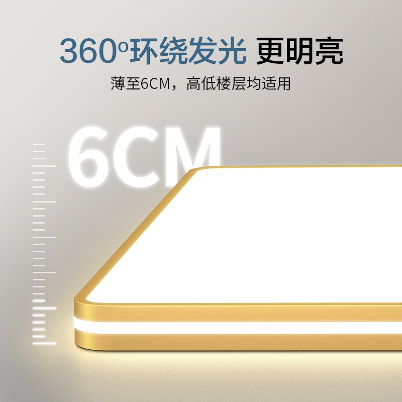 LED吸顶灯饰现代简约大气客厅客厅灯2025新款书房主卧室吊灯具大