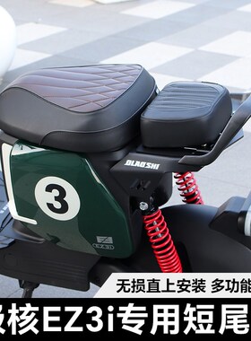 适用极核E Eio EZi改装短尾架欧老师后尾架后坐垫靠背