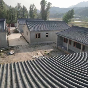 青瓦仿古瓦琉璃瓦古建瓦徽派瓦四合院围墙瓦水泥瓦装饰瓦连锁瓦片