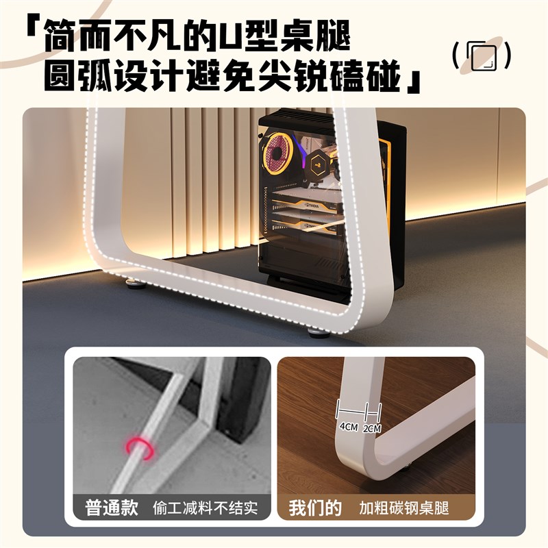 实木电脑桌卧室家用桌子学生写字桌现代大书桌台式办公桌