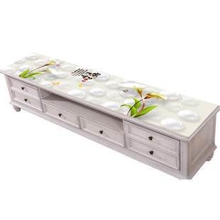 印电视柜桌布防水长方形软塑料玻璃水晶板茶几垫桌垫盖布