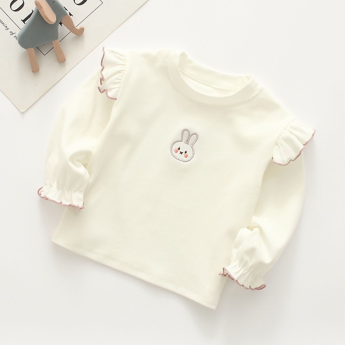 女宝宝长袖恤春秋外穿婴儿上衣公主衬衫洋气韩版女童打底衫