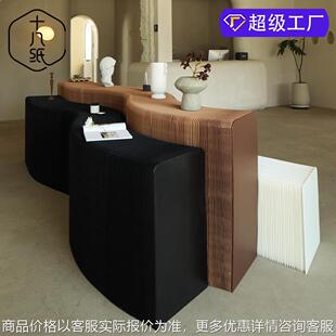 展示台柜台盲盒收纳长条展示架展示桌陈列货架手办收纳架