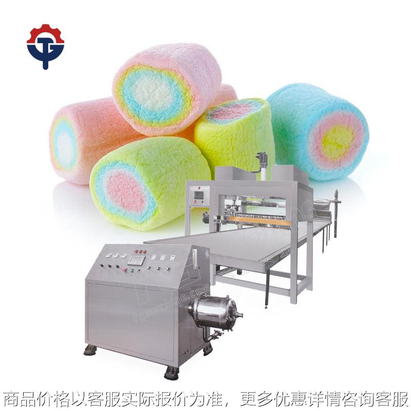 MH-100型全自动棉花糖挤出产线 夹心棉花糖生产线 棉花糖浇注产线