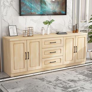 全实木电视柜高柜组合卧室客厅边柜现代简约中式大容量收纳储物柜