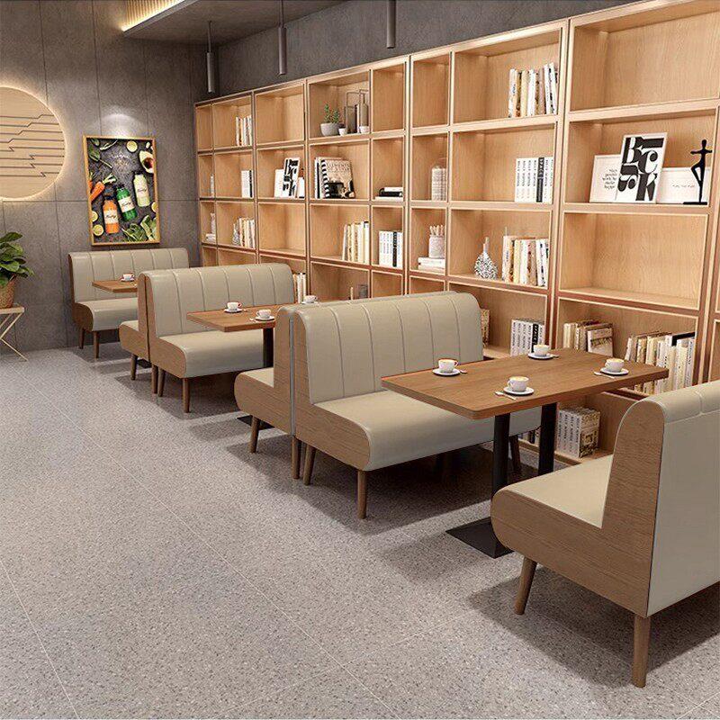 主EGQ餐题厅楼餐品饮商用咖啡厅奶茶甜小吃店卡座沙发桌椅茶厂家