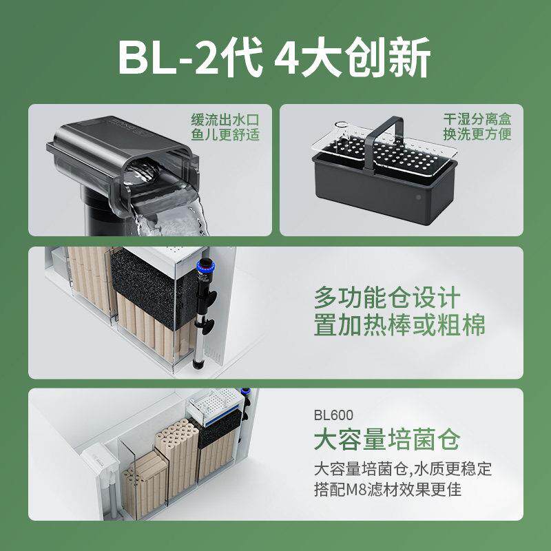 方小生章第2代背GUQ滤白鱼缸家用态玻璃金鱼缸体缸方一缸客超厅鱼