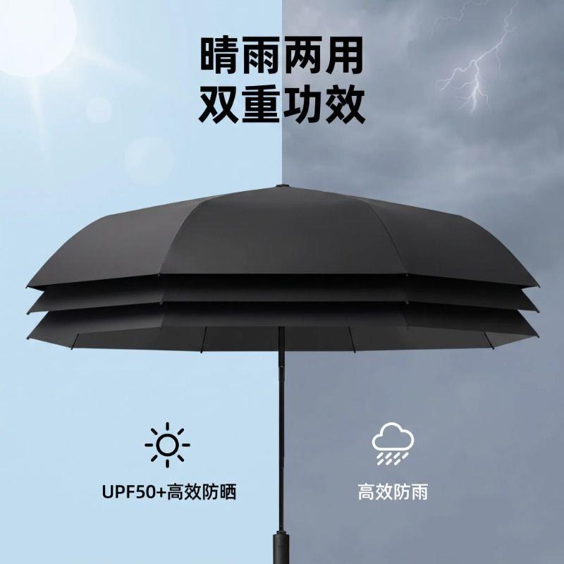 全自动伞雨两用加女遮晴阳伞男士三折自动折叠伞固开收伞结实轻便
