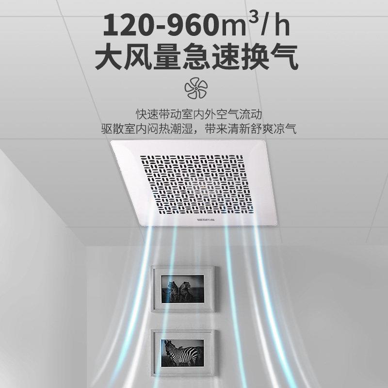 排气率扇妆室大功厨房排风扇金属吸顶全管道式BPT10-23强力排化风