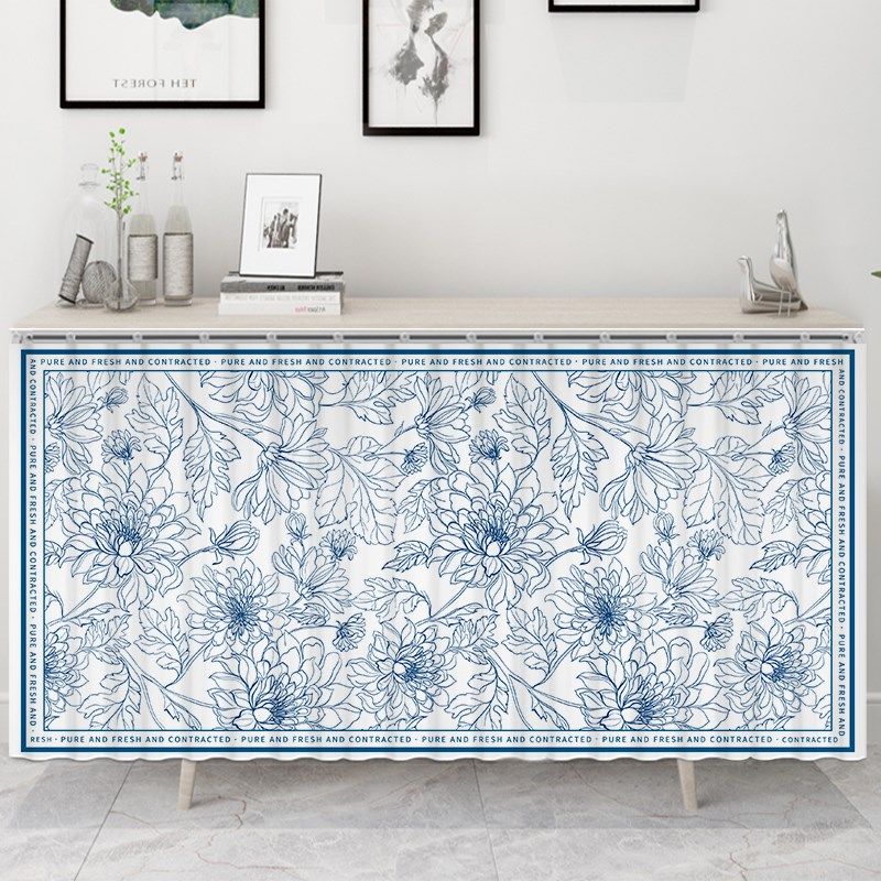 柜子杂物遮挡帘滑轨式门帘免打孔鞋柜遮丑布帘厨房自粘拉帘魔术贴,居家布艺,门帘,淘宝优惠券,粉丝福利购,淘宝优惠卷