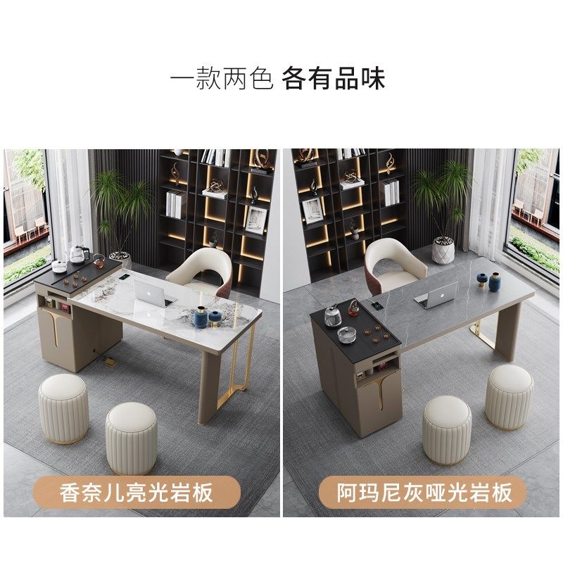 岩板茶桌椅组合高级轻奢家用阳台办公泡茶餐桌一体功夫茶台茶几桌,住宅家具,家用茶台/茶桌,淘宝优惠券,粉丝福利购,淘宝优惠卷