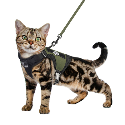 壹虎【潜航员】猫咪牵引绳背心式防挣脱柯基泰迪小型犬战术狗胸背