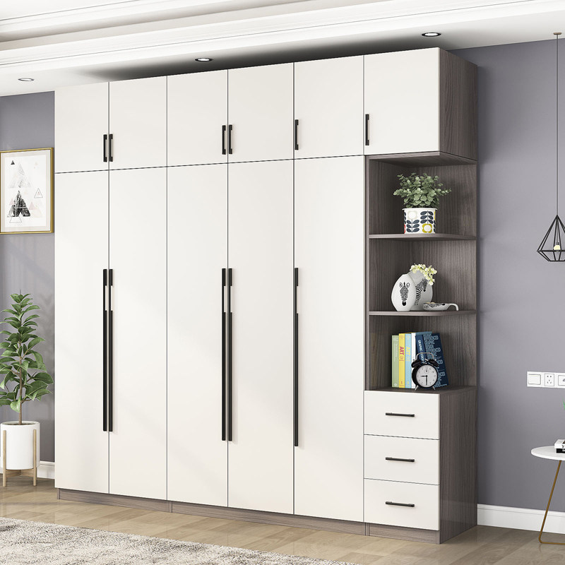纯实木多层轻奢衣柜家用卧室大小户型多功能收纳柜子衣橱结实耐用