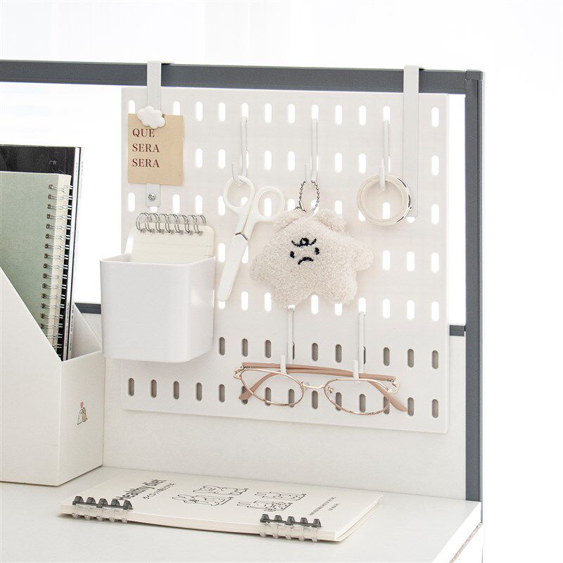 办公室悬挂洞洞板可挂置物架工位改造神器收纳屏风家用冲孔板挂板