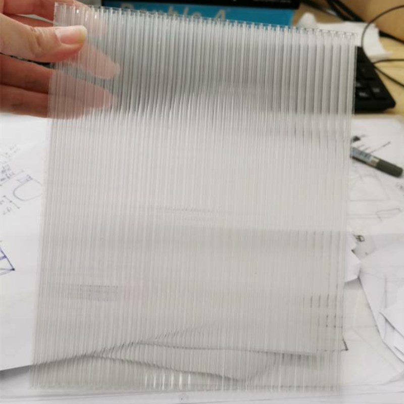 pc透明蜂窝板装饰隔断透光蜂巢型耐老化户外顶棚蜂窝阳光板定制