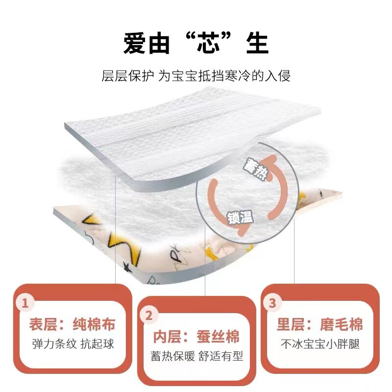 宝宝棉裤冬季加绒加厚儿童连裤袜特厚蚕丝女童婴儿冬装保暖打底裤