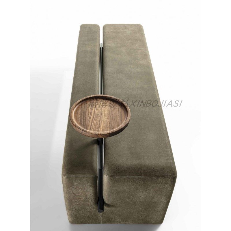 北欧轻奢金属沙发凳卧室床尾凳皮布艺酒店民宿商场换鞋凳休息长凳