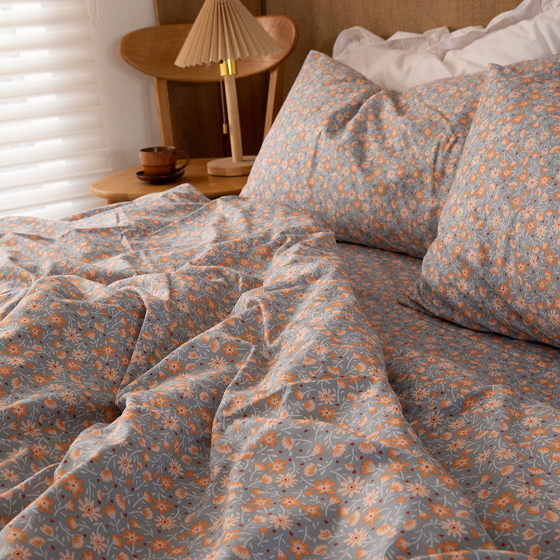 法式野菊~纯棉碎花床单单件全棉单双人被套200*230学生宿舍三件套,床上用品,床单,淘宝优惠券,粉丝福利购,淘宝优惠卷