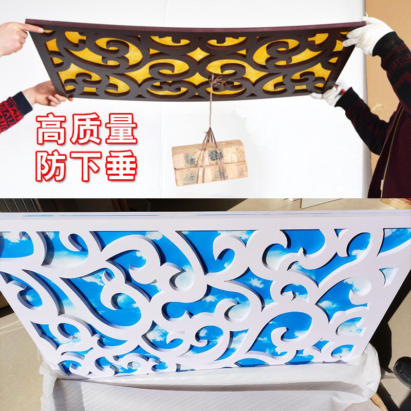 pvc镂空玄关吊顶雕花板走廊天花板通花板中式欧式背景墙隔断花格