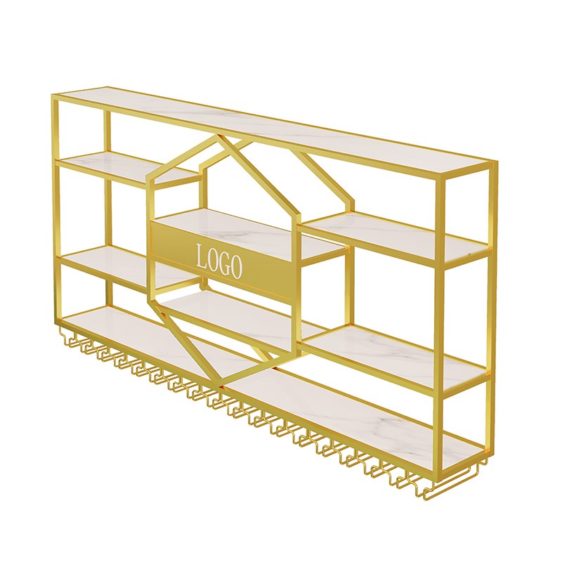 吧台墙上酒架餐厅墙面壁挂红酒柜酒吧靠墙置物架商用壁柜展示柜子